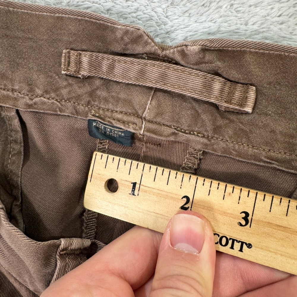 VINTAGE Polo Ralph Lauren Mens 34x30 Slim Straight Fit Chino Pants Brown Work - Picture 11 of 12